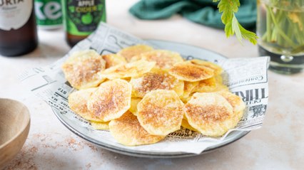 Chips de patatas al microondas