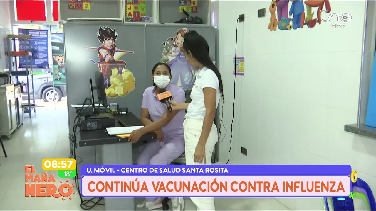 SCZ: CONTINÚA VACUNACIÓN CONTRA LA INFLUENZA EN EL CENTRO DE SALUD SANTA ROSITA