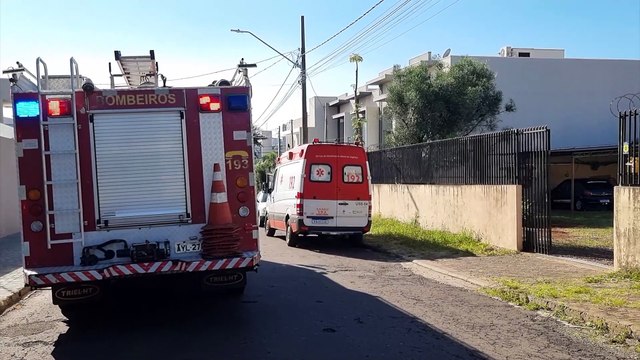 Homem sofre queda enquanto limpava calha de residência no Bairro Santo Inácio
