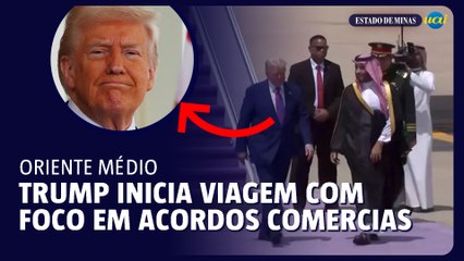 Trump inicia pelo Oriente Médio a primeira viagem oficial de seu mandato
