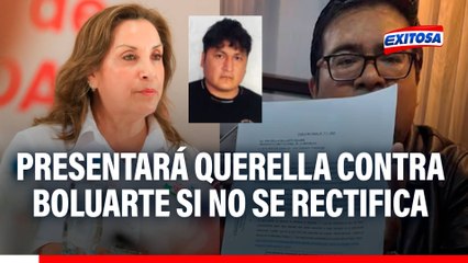 Pataz: Alias 'Cuchillo' presentará querella contra Boluarte si no se rectifica por acusarlo como autor de crimen