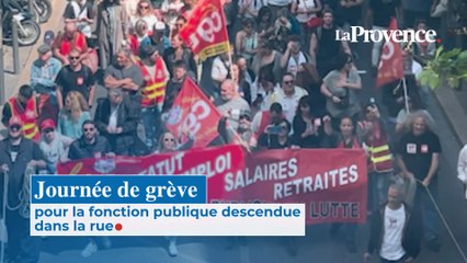 Journée de grève pour la fonction publique descendue dans la rue