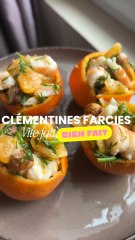 Clémentine farcie aux crevettes
