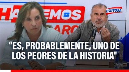 Nicolás Lúcar: "El Gobierno de Dina Boluarte es, probablemente, uno de los peores de la historia"