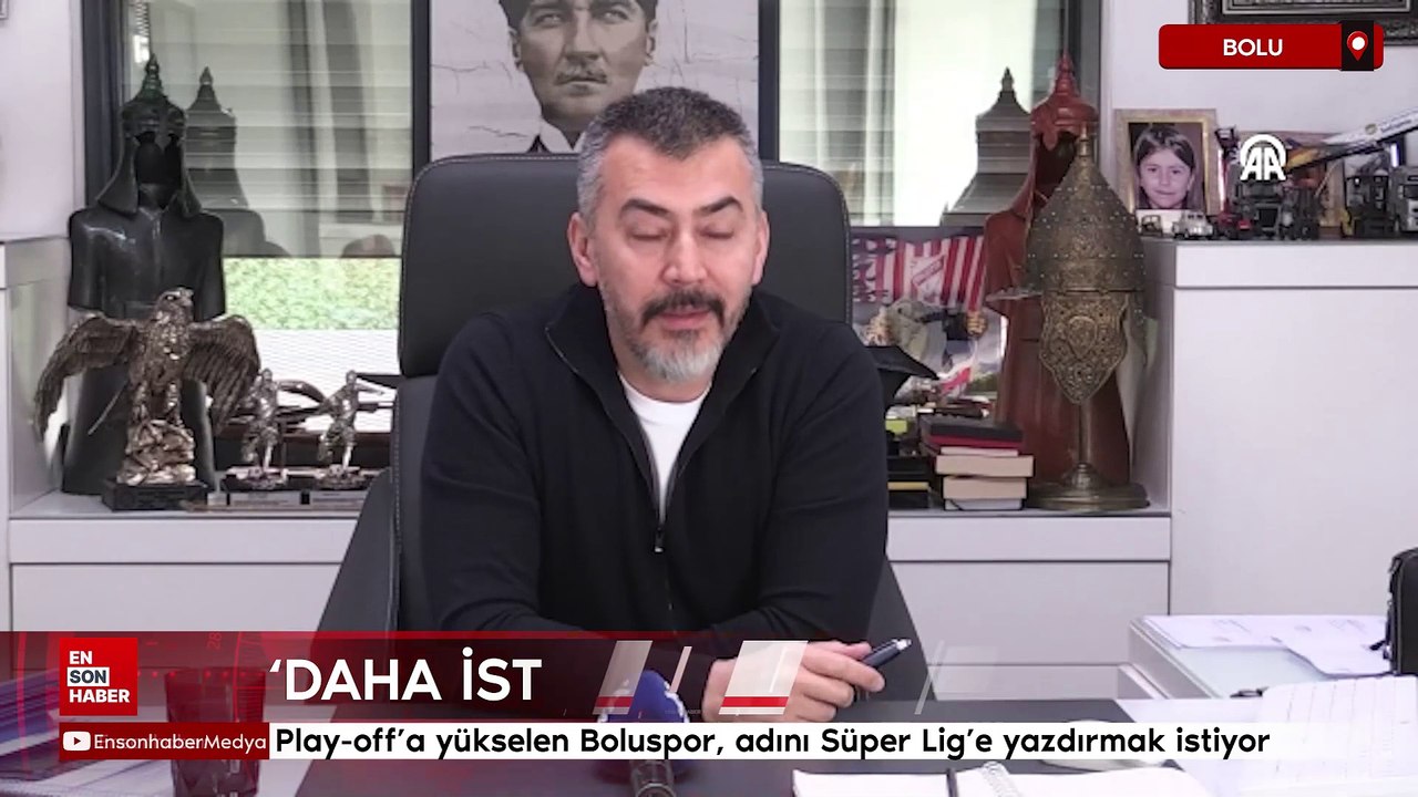 Play-off'a yükselen Boluspor, adını Süper Lig'e yazdırmak istiyor