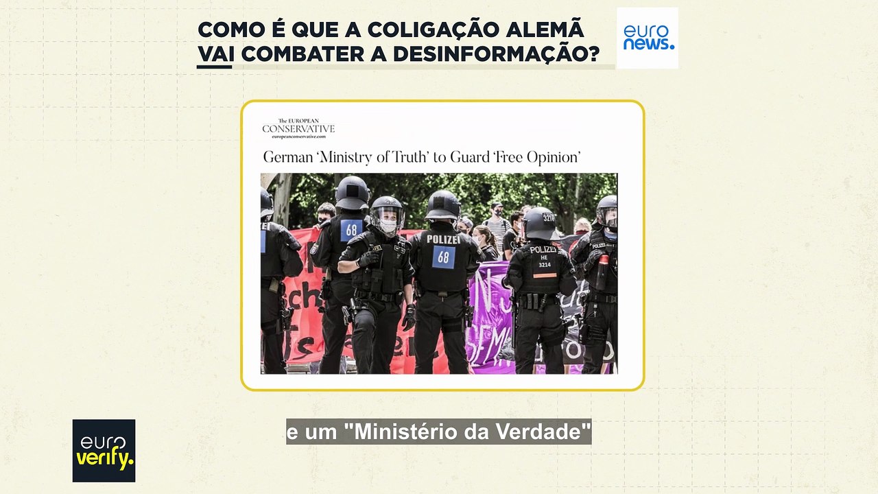 Quais são os planos da coligação alemã para combater a desinformação?