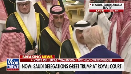 Fox News TV - Trump greeted by Saudi royal delegation during historic Mideast visit