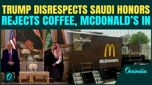 Trump REJECTS Saudi Coffee Upsets MBS Over Royal Honors | Then MBS Brings McDonald’s To The Palace