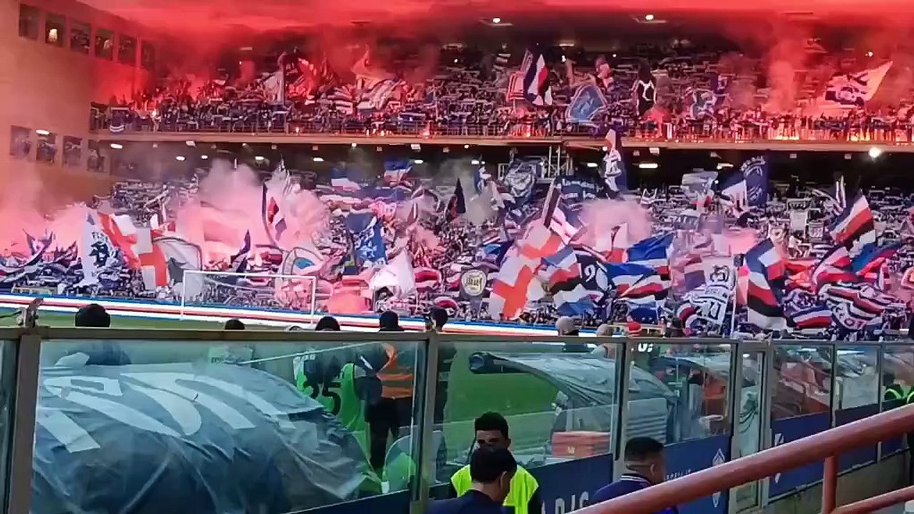Sampdoria taraftarından harika görüntüler
