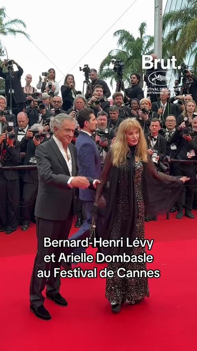 Bernard-Henri Lévy et Arielle Dombasle au Festival de Cannes