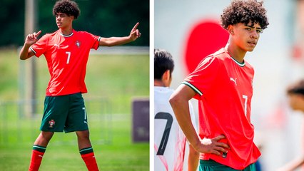 Cristiano Ronaldo Jr. debuta con victoria con Portugal y luce el '7' de su padre