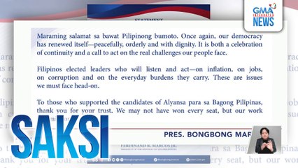 PBBM, nagpaabot ng mensahe sa mga bagong-halal na opisyal ng gobyerno | Saksi