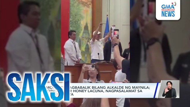 Isko Moreno, magbabalik bilang alkalde ng Maynila; Outgoing Mayor Honey Lacuna, nagpasalamat sa mga tagasuporta | Saksi