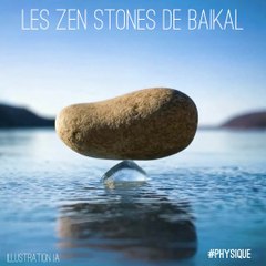 Les fascinants Zen Stones du lac Baïkal 🕳️ 🧊  #physique