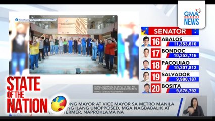 Mga panalong mayor at vice mayor sa Metro Manila kabilang ang ilang unopposed, mga nagbabalik at mga last-termer, naproklama na | SONA