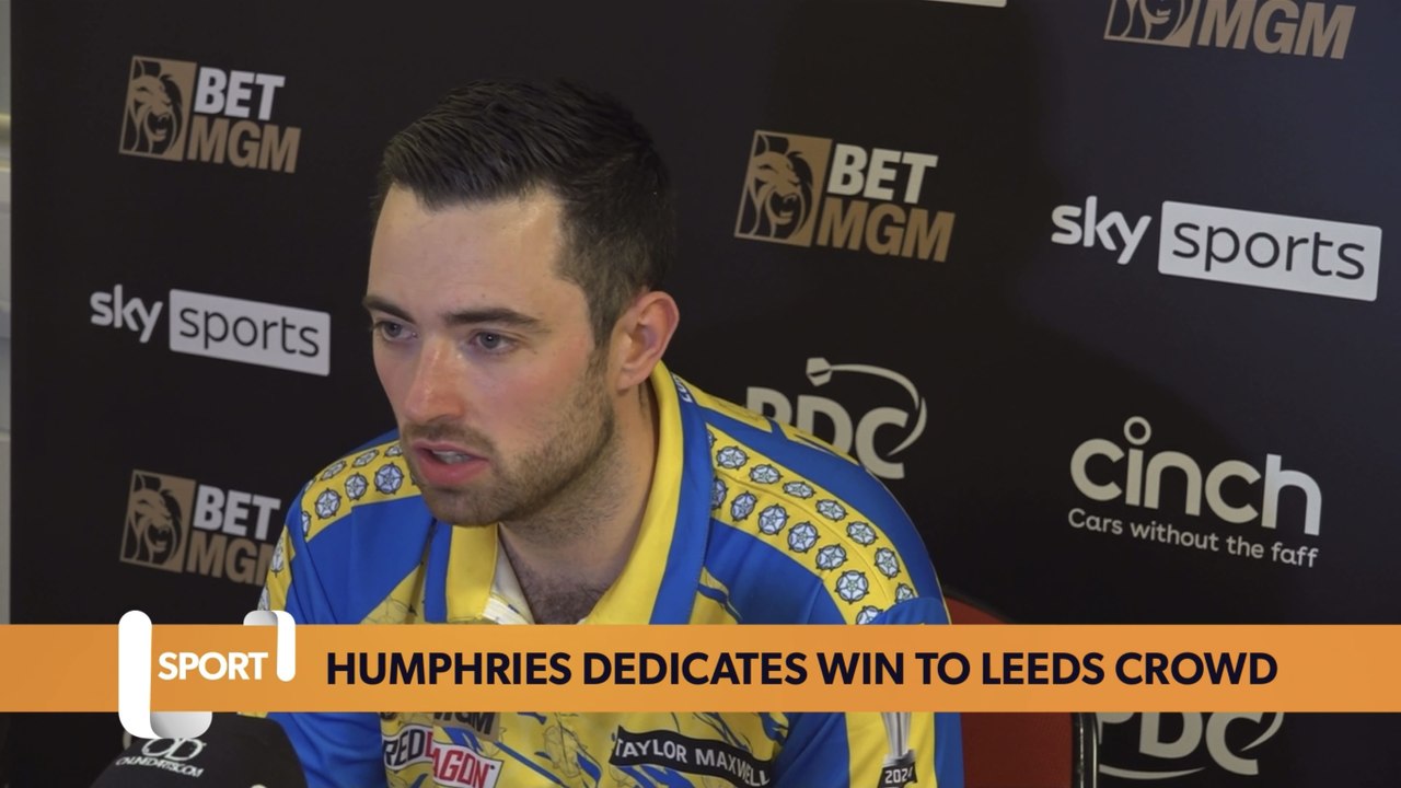 Luke Humphries dedicates Darts Premier League win to Leeds fans