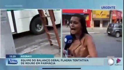 VEJA: Homem é flagrado tentando roubar farmácia em Itapuã