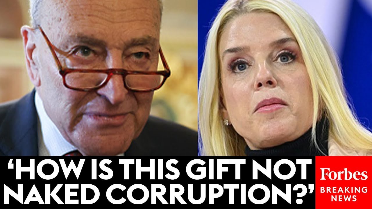 Chuck Schumer Calls On AG Pam Bondi To Testify Before Congress Amid Trump's 747 Gift Controversy