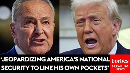 Chuck Schumer Accuses Trump Of Using Presidency For Self-Enrichment As President Visits Middle East
