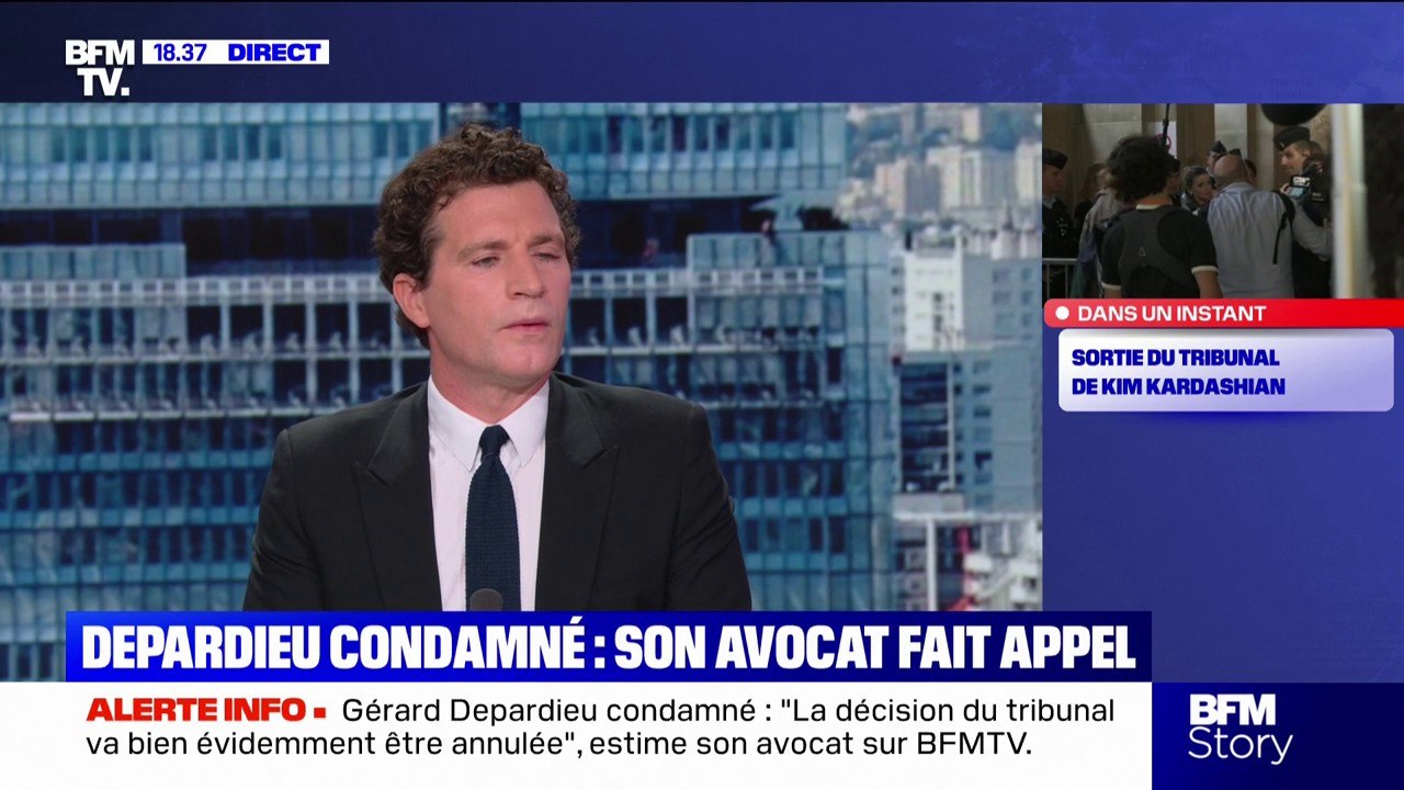 Gérard Depardieu condamné: "J'ai encore le droit de qualifier une partie civile de menteuse", affirme Me Jérémie Assous, avocat de Gérard Depardieu