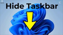 How do I auto hide the taskbar on Windows 11