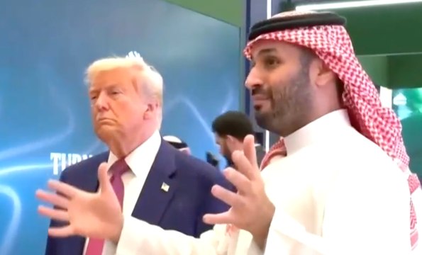 Donald Trump joins Mohammed bin Salman after announcing mega US-Saudi arms deal - WATCH