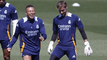 Entrenamiento del Real Madrid: ocho canteranos en la convocatoria