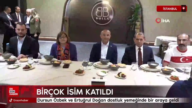 Dursun Özbek ve Ertuğrul Doğan dostluk yemeğinde bir arada