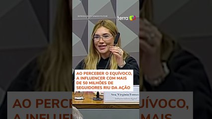 Virginia confunde microfone com canudo durante sessão da CPI das Bets #shorts