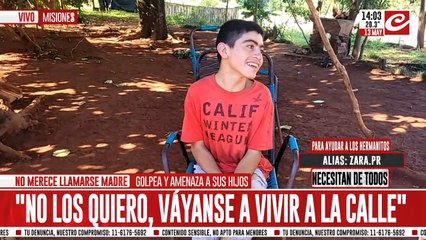 La dramática situación de un chico discapacitado abandonado por su madre