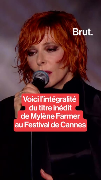 Mylène Farmer a chanté son titre inédit “Confession”.