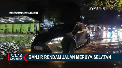 Hujan Deras dan Kiriman dari Depok, Banjir di Kemang Sebabkan Aktivitas Warga dan Lalu Lintas Lumpuh
