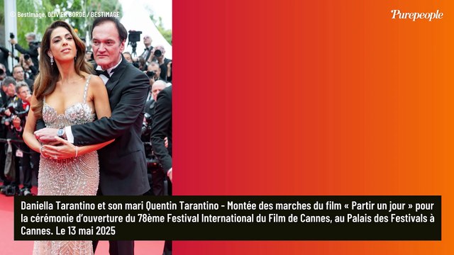 Du cinéma et de l'amour pour l'ouverture du Festival de Cannes : Arielle Dombasle avec Bernard Henri-Lévy, Quentin Tarantino épris de Danielle