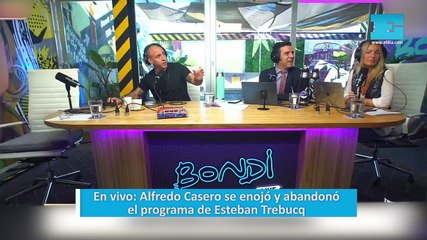 Alfredo Casero se enojó y abandonó el programa de Esteban Trebucq