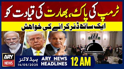ARY News 12 AM Headlines || 14th May 2025 - Prime Time Headlines