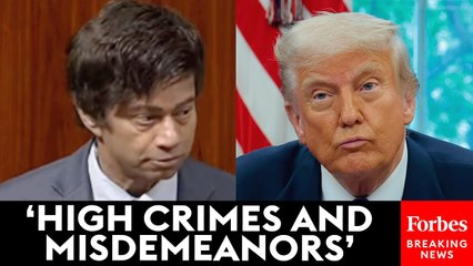 Shri Thanedar Reads Out Articles Of Impeachment Against Trump On The House Floor