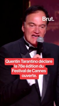 Quentin Tarantino a ouvre le Festival de Cannes.