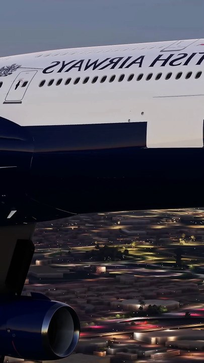 British Airways B747 over Dubai#aviation #airplane #flight #british #dubai #boeing747