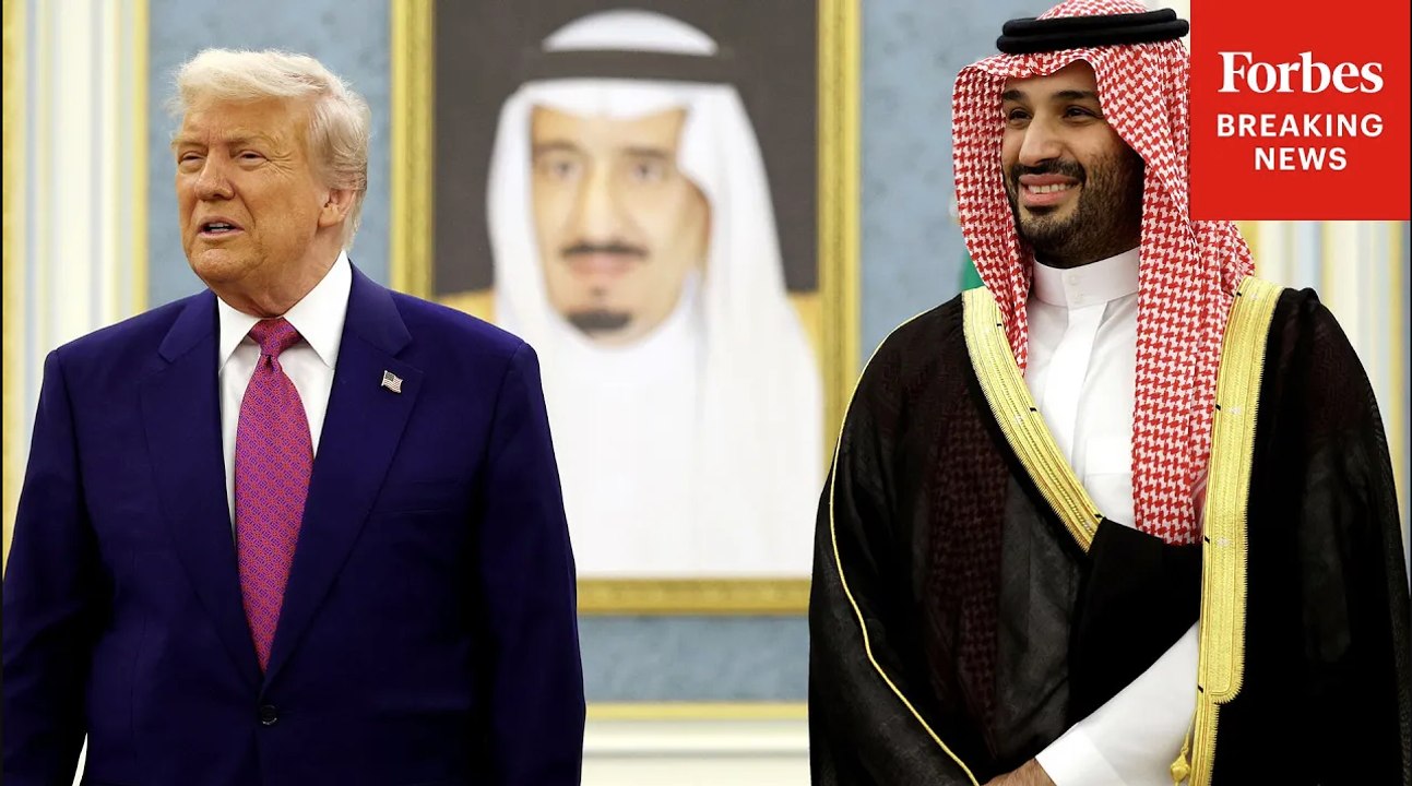President Trump Greets Members Of The Saudi Del...
