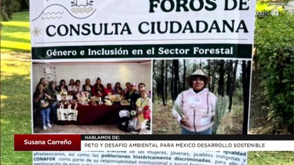 Reto y desafío ambiental para México, Desarrollo sostenible | Susana Carreño