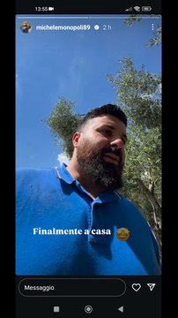 Michele monopoli finalmente a casa