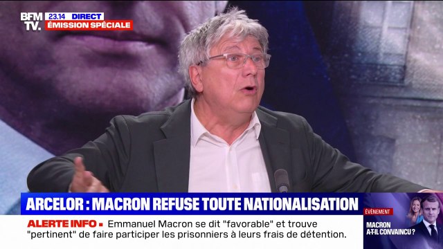 Emmanuel Macron contre la nationalisation d'ArcelorMittal: En 2030, on n'a plus de sidérurgie dans le pays si on laisse faire , réagit Éric Coquerel (LFI)