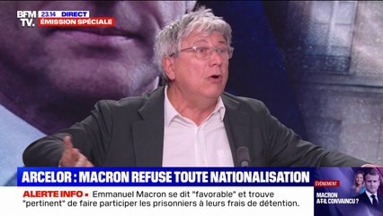 Emmanuel Macron contre la nationalisation d'ArcelorMittal: "En 2030, on n'a plus de sidérurgie dans le pays si on laisse faire", réagit Éric Coquerel (LFI)