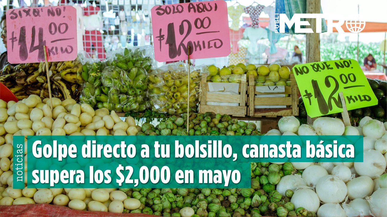 Canasta básica se dispara a 2 mil 400 pesos