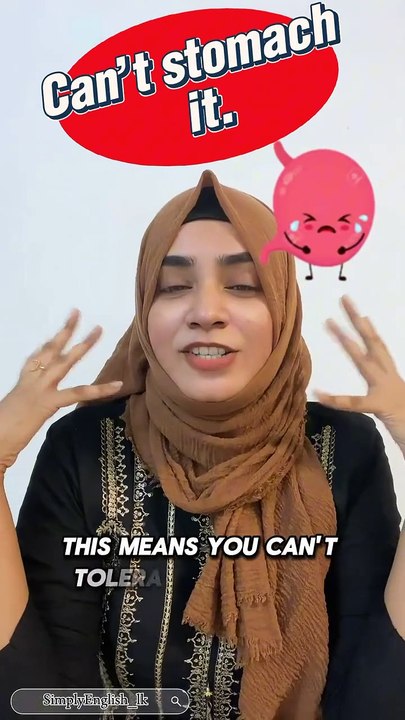 24.Hey everyone! Today let’s learn some idioms which talk about feelings  1. Can’t stomach it - Not able to put up with something because it is too upsetting 2. Nerves are shot - Too stressed or tired 3.