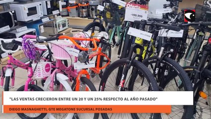 Las ventas crecieron entre un 20 y un 25% respecto al año pasado