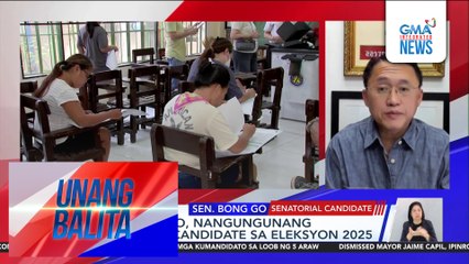 Sen. Bong Go, nangungunang senatorial candidate sa Eleksyon 2025 | Unang Balita