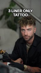 3 Liner Only Tattoo - #marcusaurelius #timelapse #tattooartist