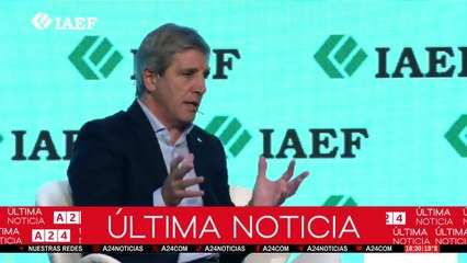 A24.com - 📢LUIS CAPUTO HABLA EN CONGRESO DEL IAEF FRENTE A FINANCISTAS  🗣️ @edu...