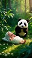 A Touching Story Between A Panda And A Baby _ MEOW MEOW AI